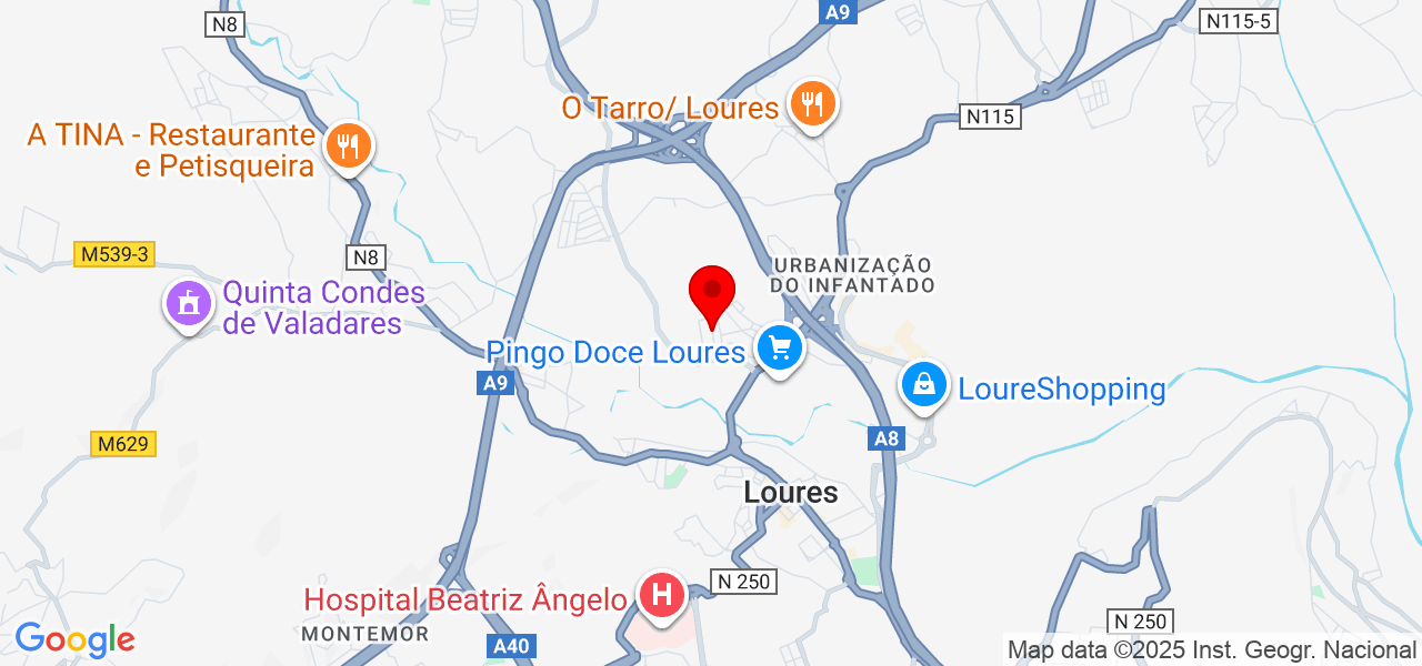 Alem&atilde;o Pinturas e Remodelac&otilde;es - Lisboa - Loures - Mapa