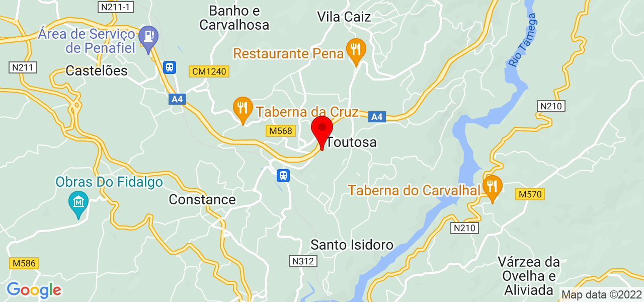 MARIA HELENA RIBEIRO - Porto - Marco de Canaveses - Mapa