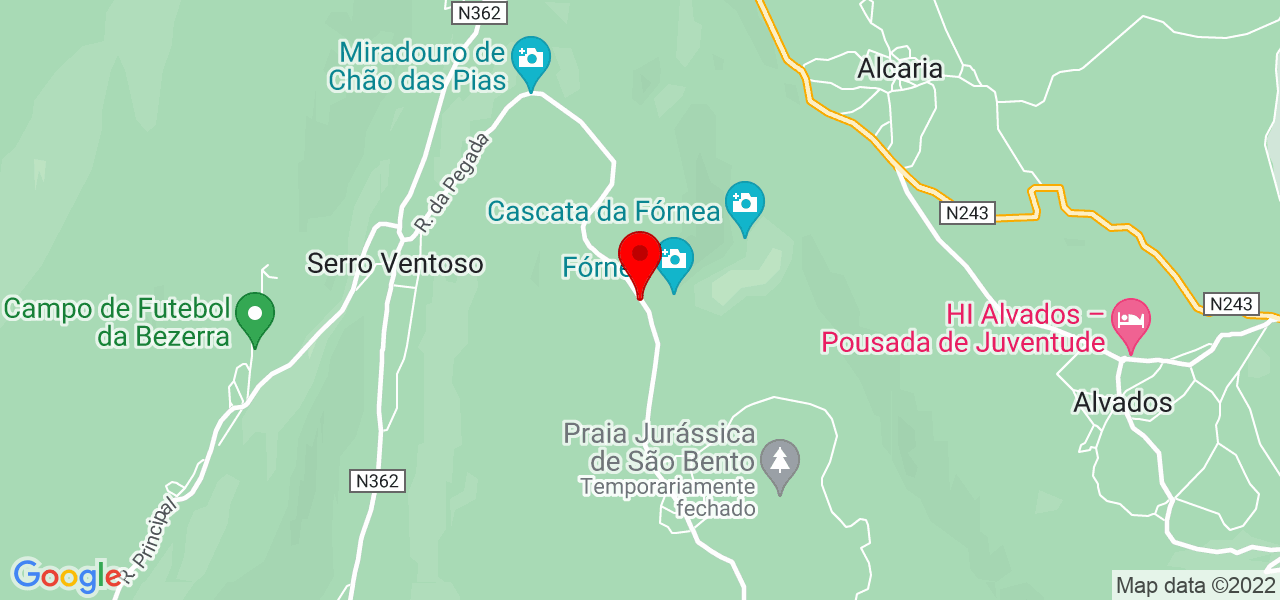 C&eacute;sar Cordeiro - Leiria - Porto de Mós - Mapa
