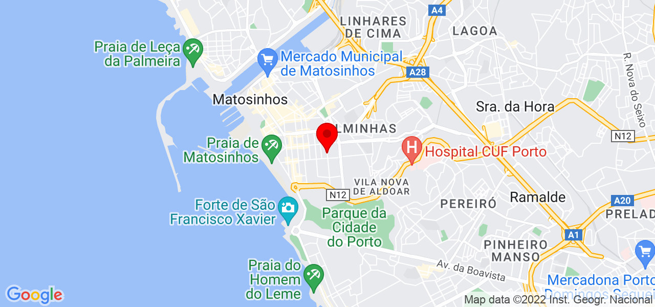 Jussara Hadadd - Porto - Matosinhos - Mapa