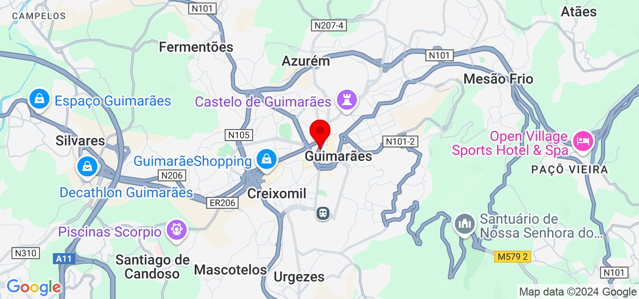 Brilho & cuidado - Braga - Guimarães - Mapa