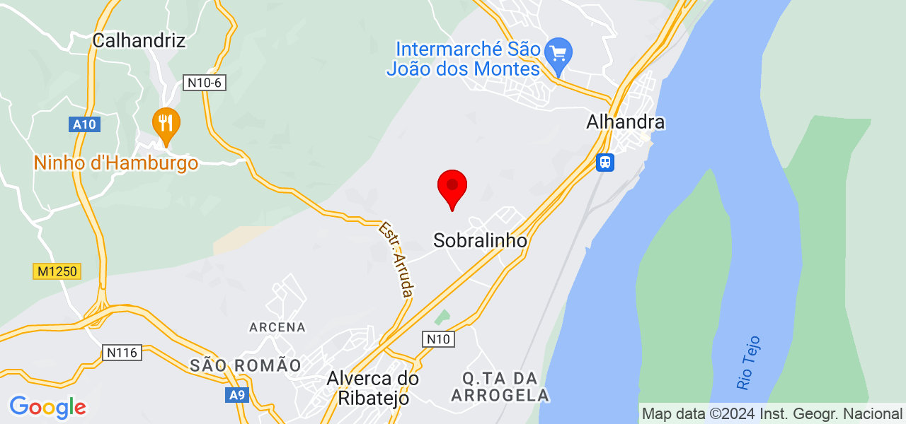 Marcomonteiro - Lisboa - Vila Franca de Xira - Map