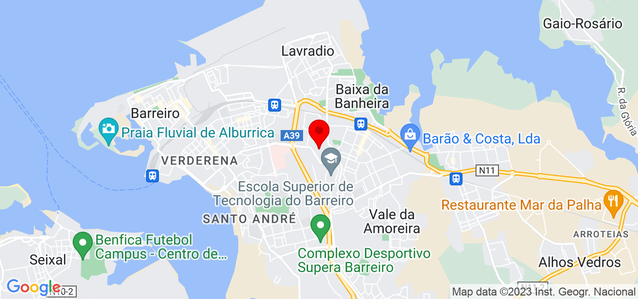 JbritoAV - Setúbal - Barreiro - Map