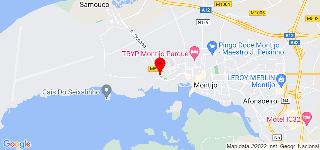 Locktop Sistemas de Segurança - Setúbal - Montijo - Mapa
