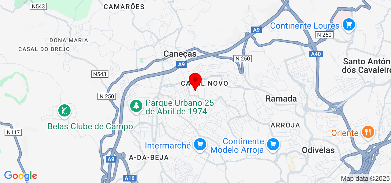 Thiago Braga - Lisboa - Odivelas - Map