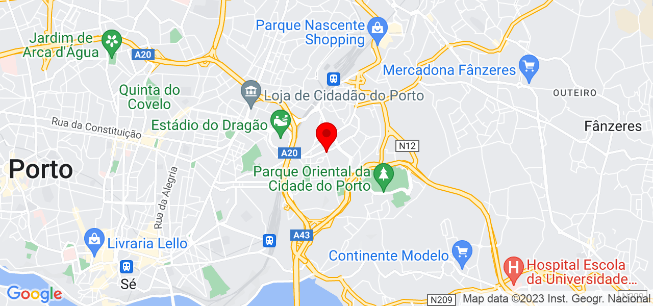 Lu&iacute;s Alezard - Porto - Porto - Mapa