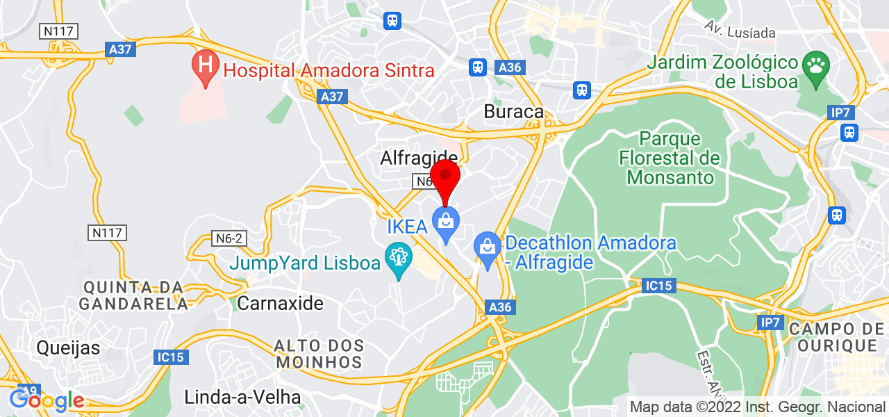 Rita Carvalho - Lisboa - Amadora - Mapa