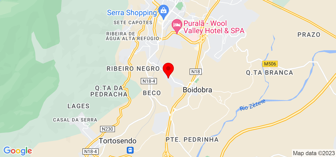 PT Cl&aacute;udia Fortunato - Castelo Branco - Covilhã - Mapa