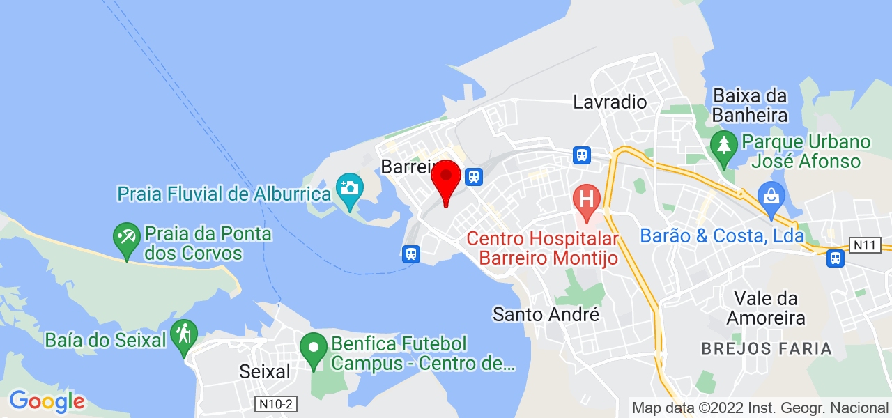 Marlene Oliveira - Setúbal - Barreiro - Mapa
