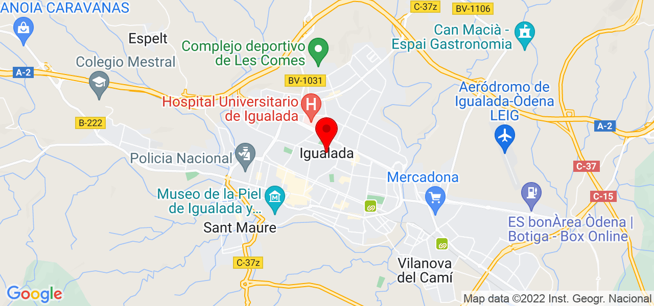 Judith - Cataluña - Igualada - Mapa