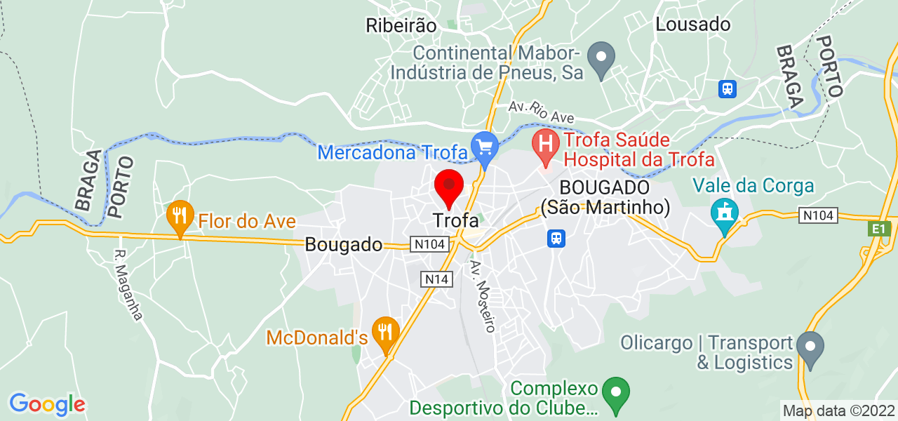 Frederico - Porto - Trofa - Mapa