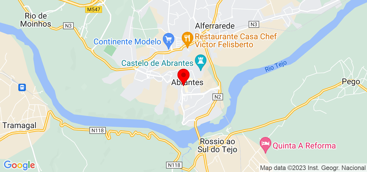 mStudio - Santarém - Abrantes - Mapa