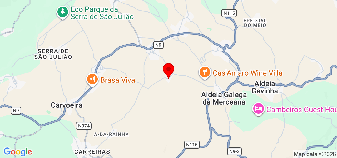 Catarina Santos - Lisboa - Alenquer - Mapa