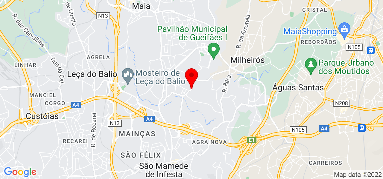 Tiago Ribeiro - Porto - Maia - Mapa