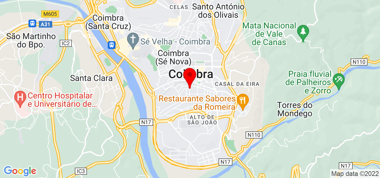 Jos&eacute; Moraes - Coimbra - Coimbra - Karte