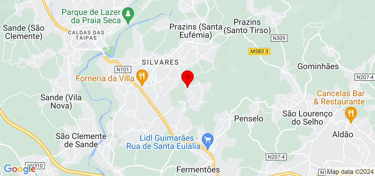 Fabio Santos Rosa - Braga - Guimarães - Mapa