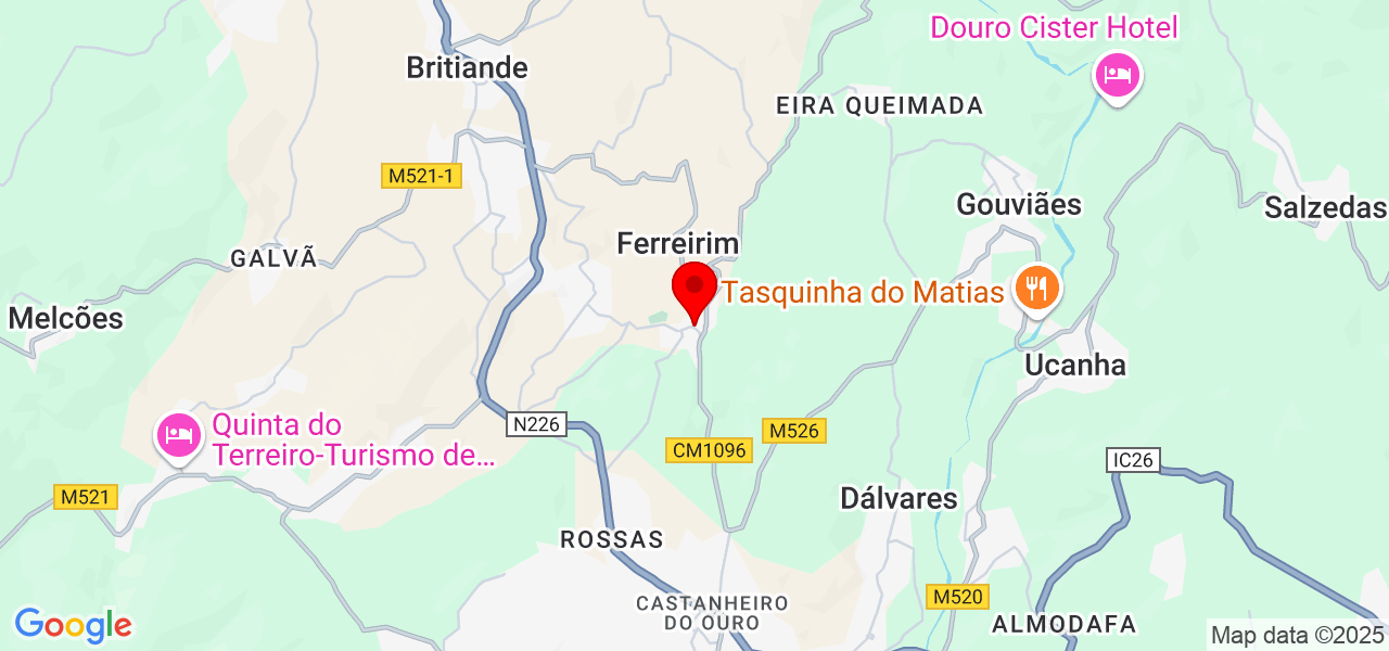 R&uacute;ben Silva - Viseu - Lamego - Mapa