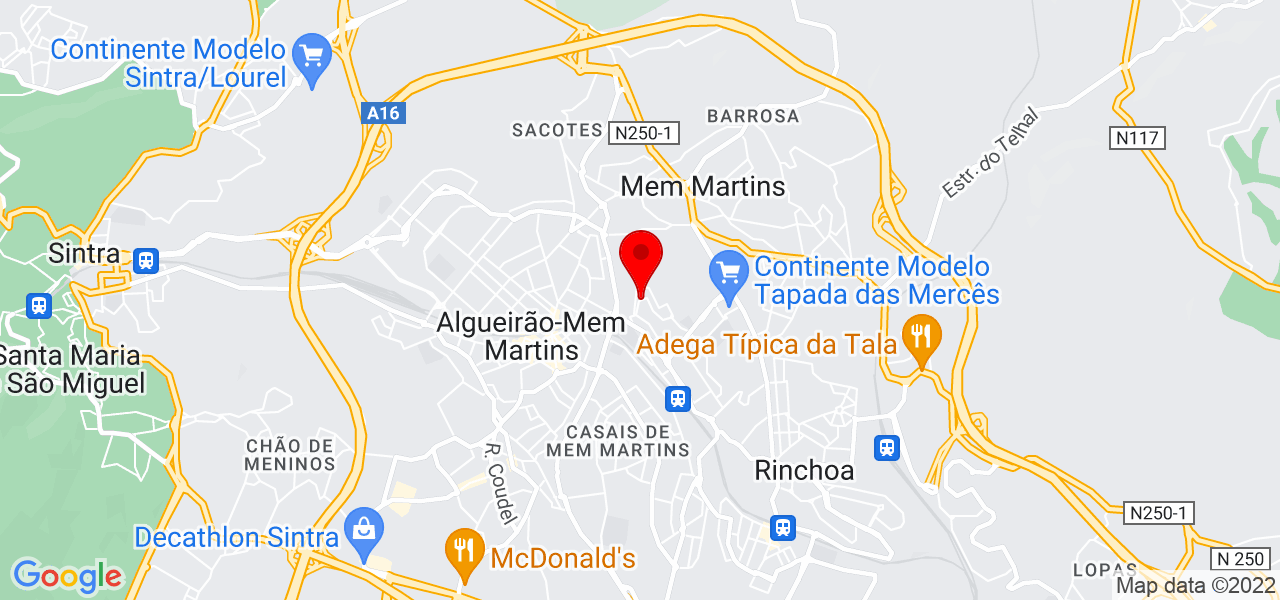 Rajinder kaur - Lisboa - Sintra - Mapa