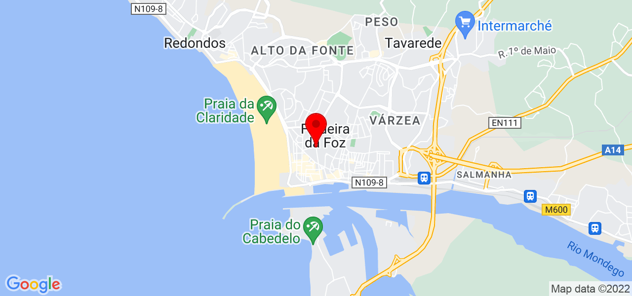 Alemns Romero - Coimbra - Figueira da Foz - Mapa