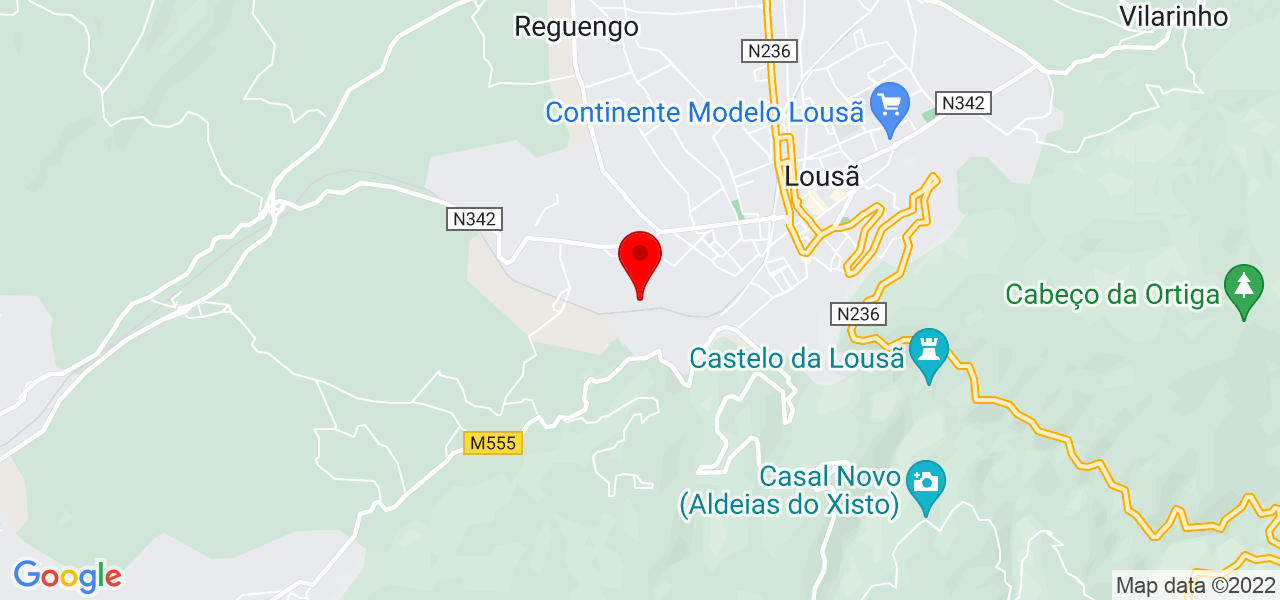 ArmindoMendesConstruções - Coimbra - Lousã - Mapa