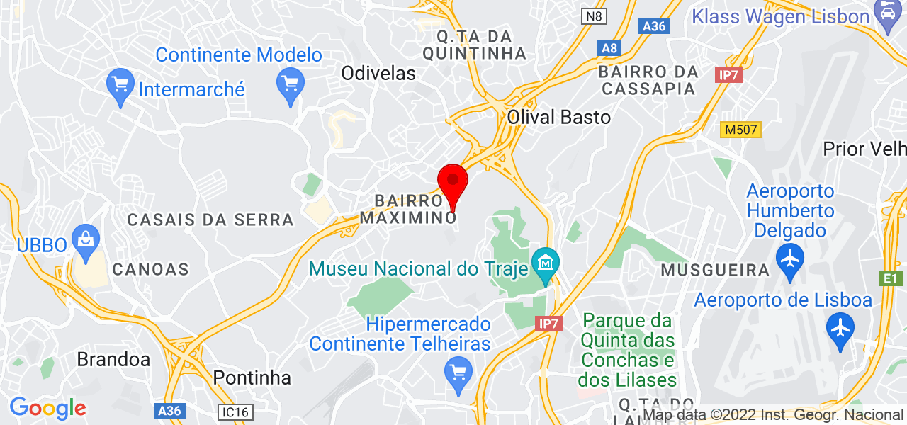 Repara24H - Lisboa - Odivelas - Mapa