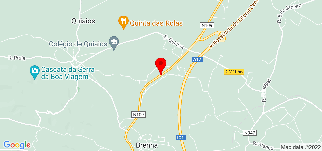 Rosa - Coimbra - Figueira da Foz - Mapa