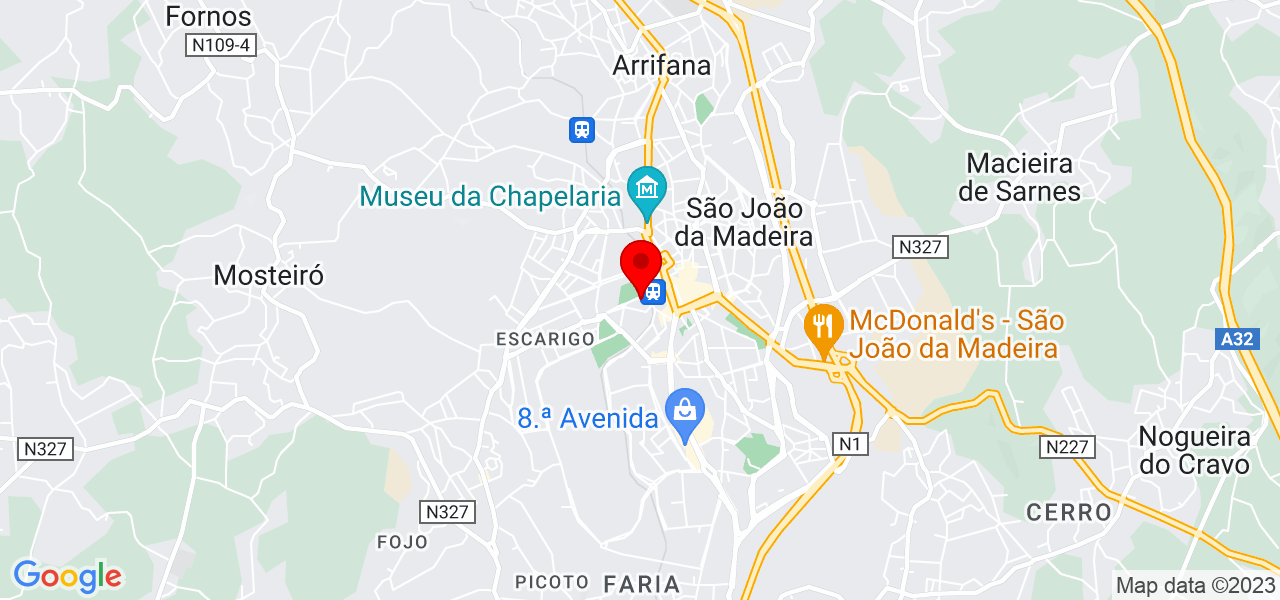 Silvia Jesus - Aveiro - São João da Madeira - Mapa