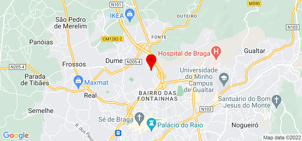 Niurica - Braga - Braga - Mapa