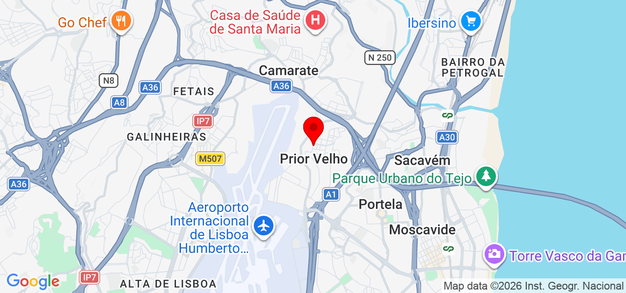 Diogo Pereira - Serviços Autocad - Lisboa - Loures - Mapa