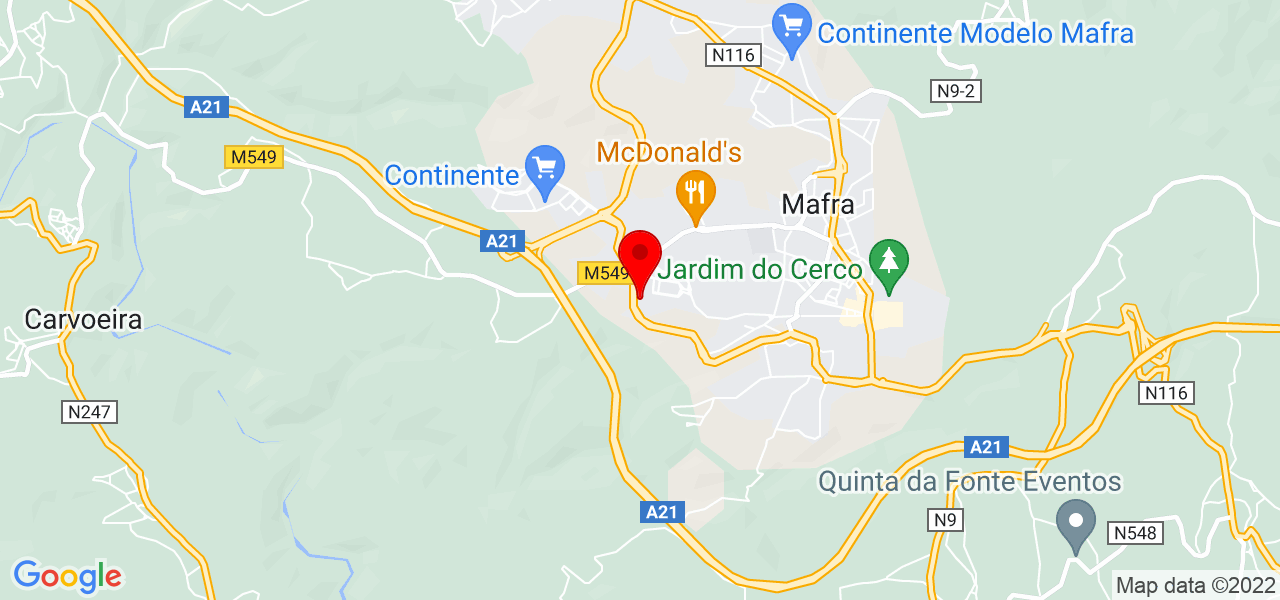 S&oacute;nia Neves - Lisboa - Mafra - Mapa
