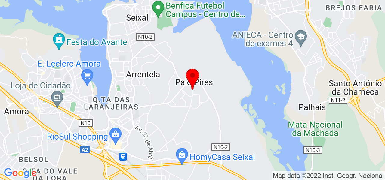 Sr. Anjos - Setúbal - Seixal - Carte