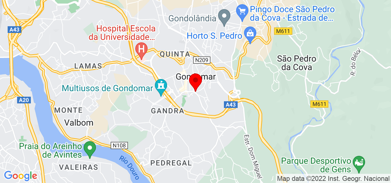 Alicia - Porto - Gondomar - Mapa