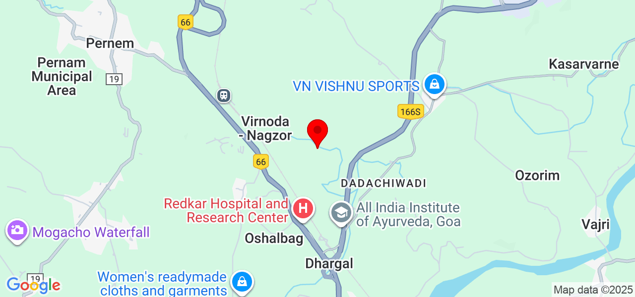 The Venue Era - North Goa - Pernem - Map