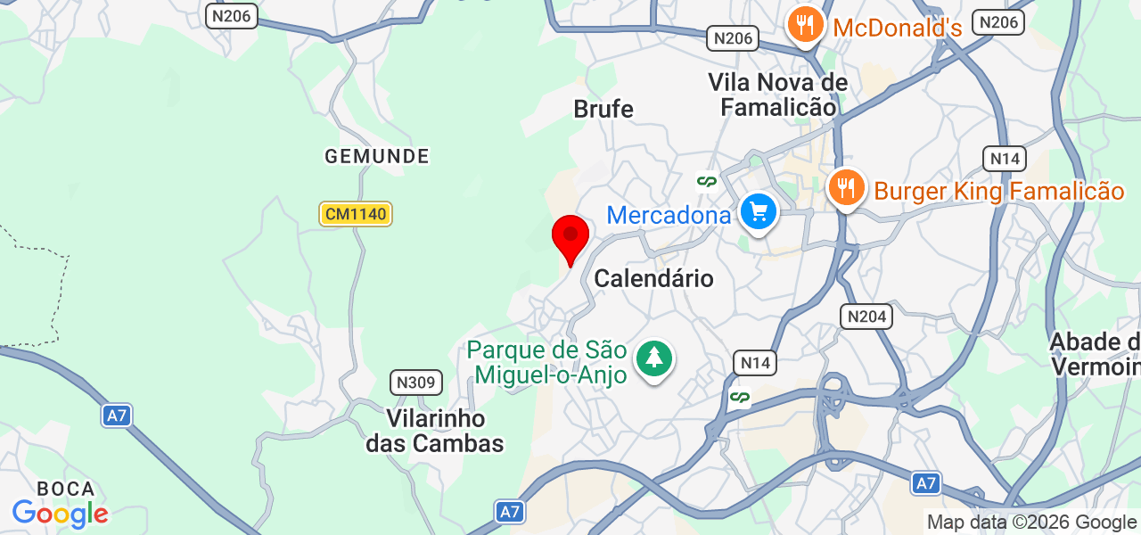 Reparação de Estores RS - Braga - Vila Nova de Famalicão - Karte