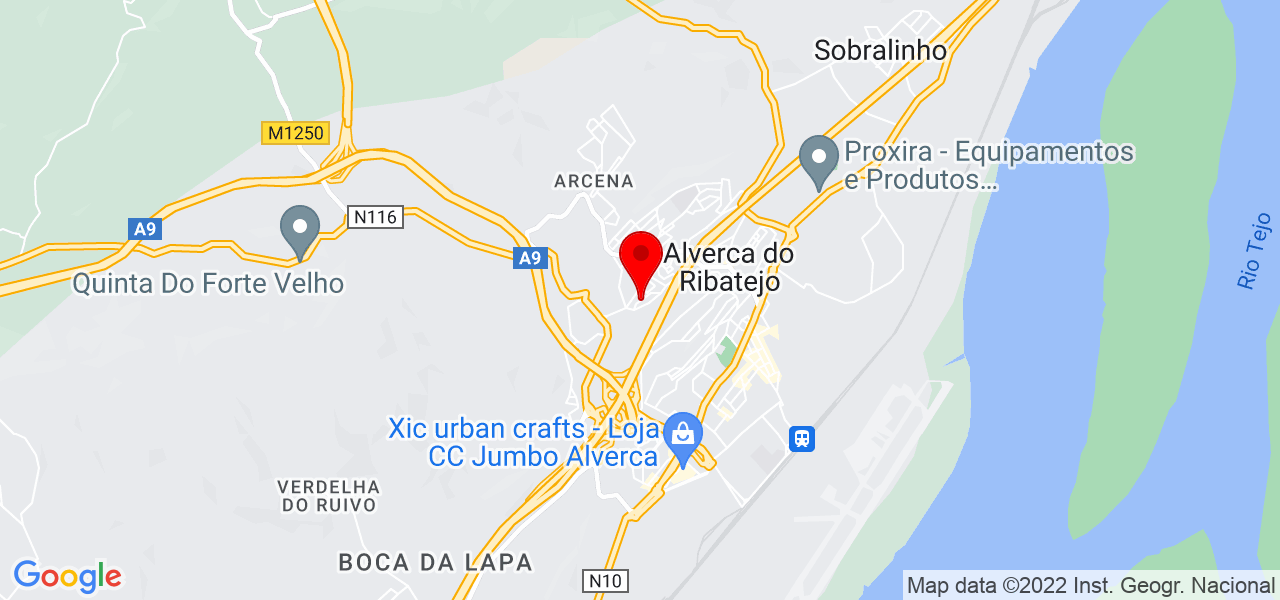 Paula Horta - Lisboa - Vila Franca de Xira - Mapa