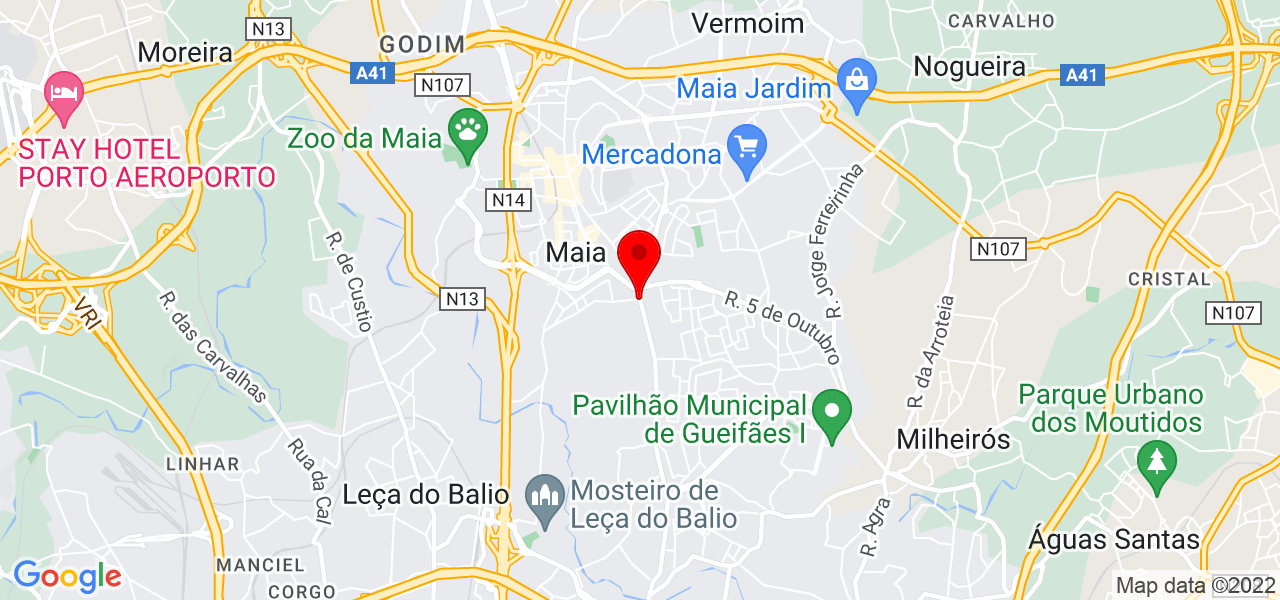 Irene Coelho - Porto - Maia - Mapa