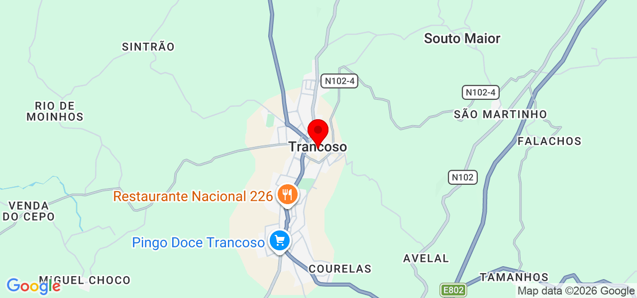 Sandra - Guarda - Trancoso - Karte