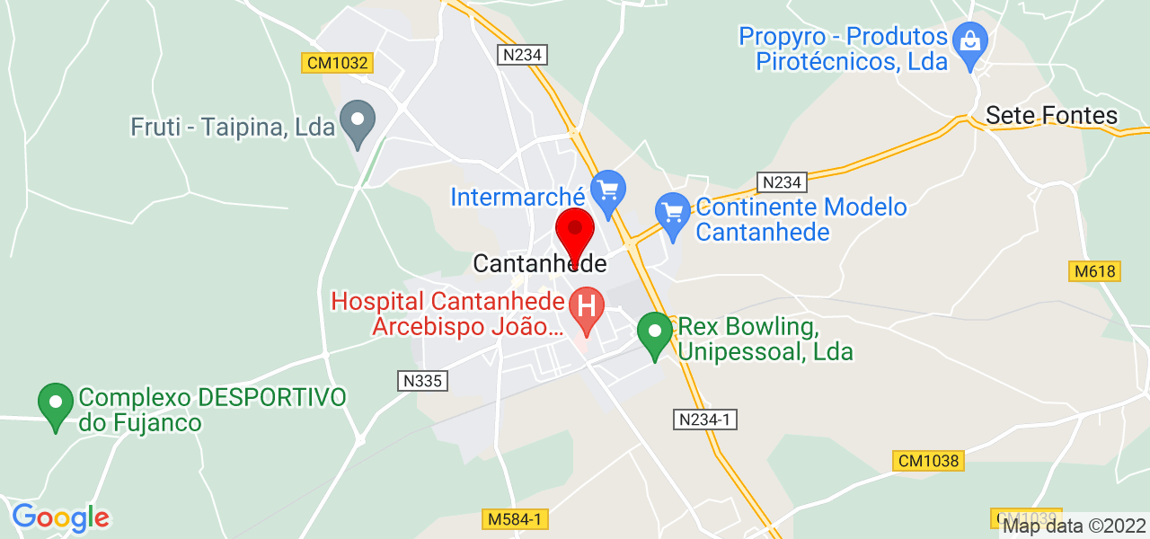 Miss Rose Audiovisuais - Coimbra - Cantanhede - Mapa