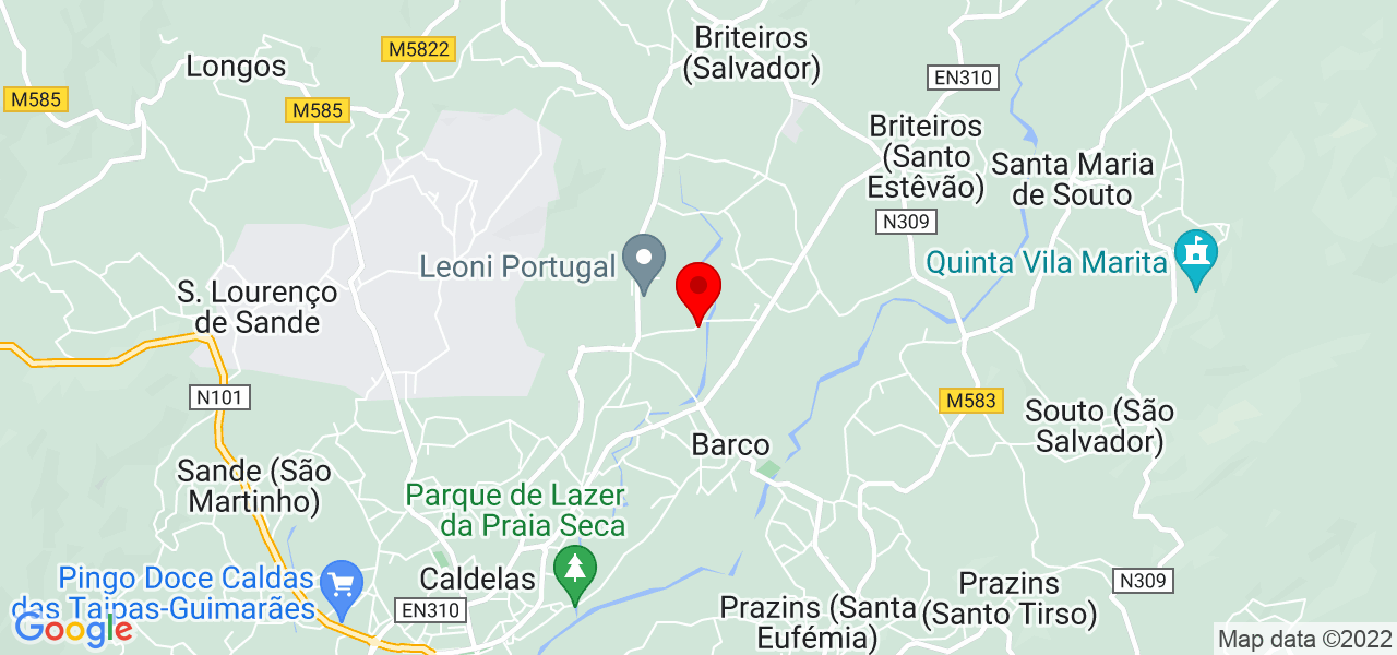 Rafael Freitas Fernandes - Braga - Guimarães - Mapa
