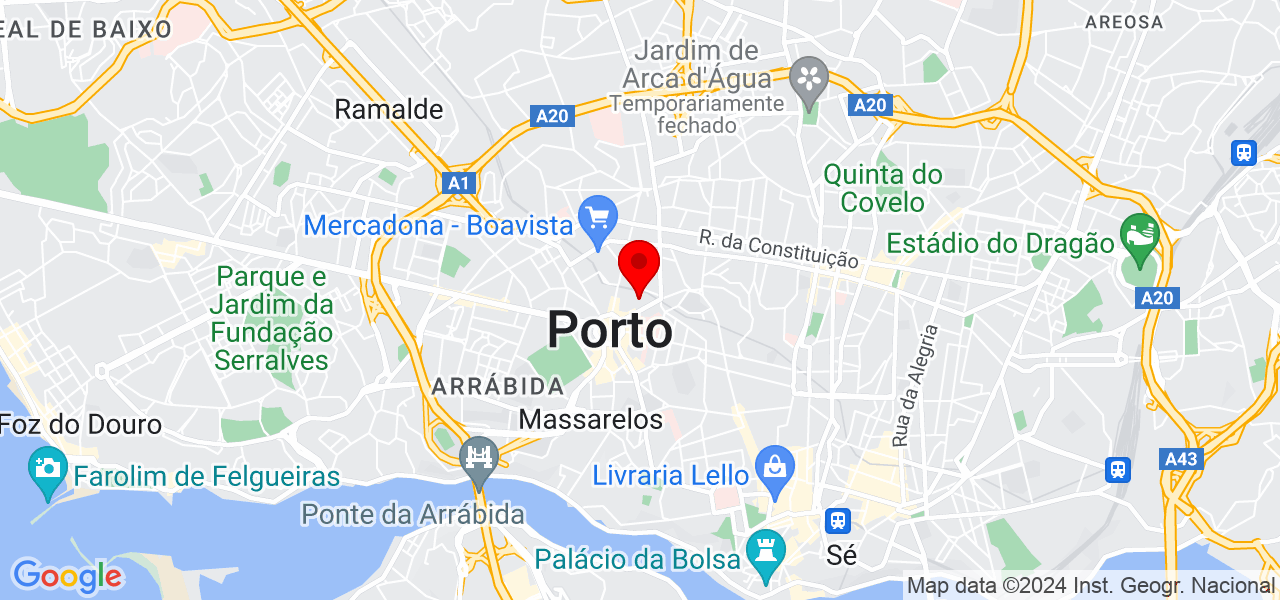 Jo&atilde;o Dias - Porto - Porto - Mapa