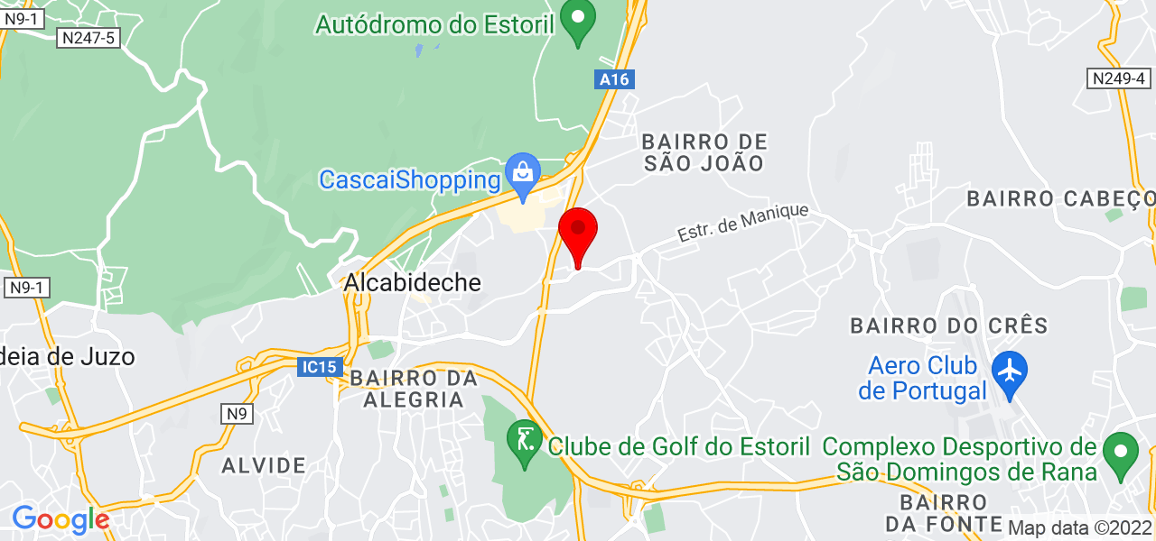 Alice Galv&atilde;o - Lisboa - Cascais - Mapa