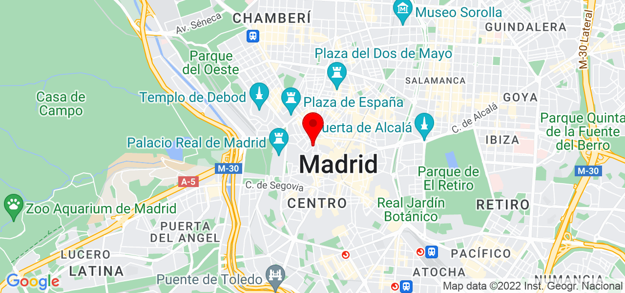 Erika yohana Giron Rodr&iacute;guez - Comunidad de Madrid - Madrid - Mapa
