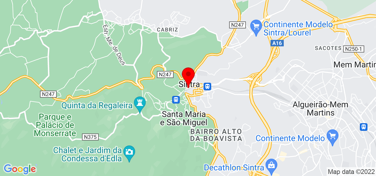 Hugo Varela - Lisboa - Sintra - Mapa