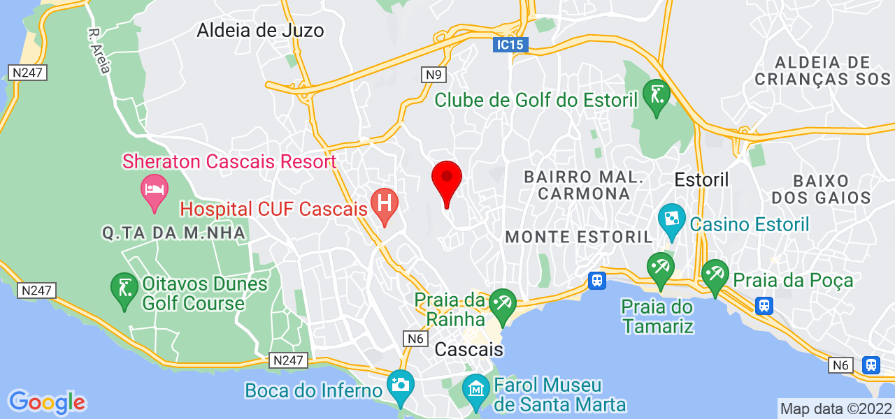 Merces - Lisboa - Cascais - Mapa