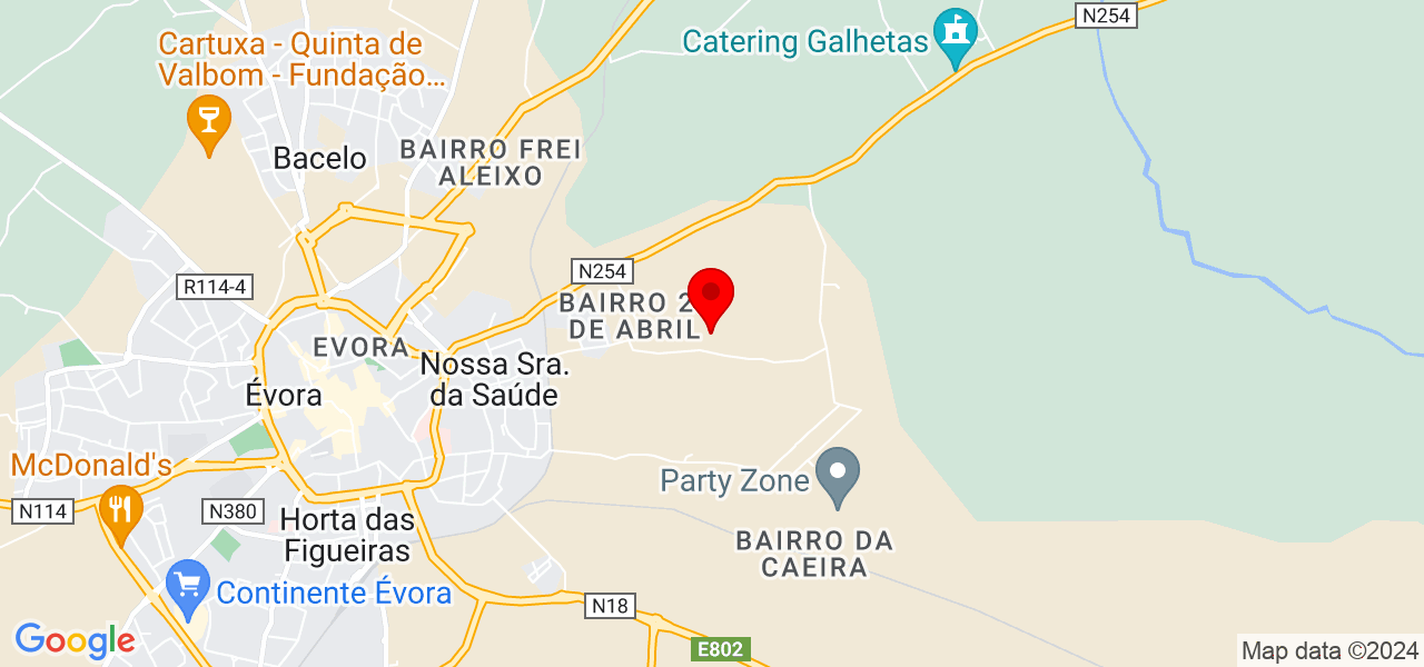Viviana Colaço - Évora - Évora - Karte