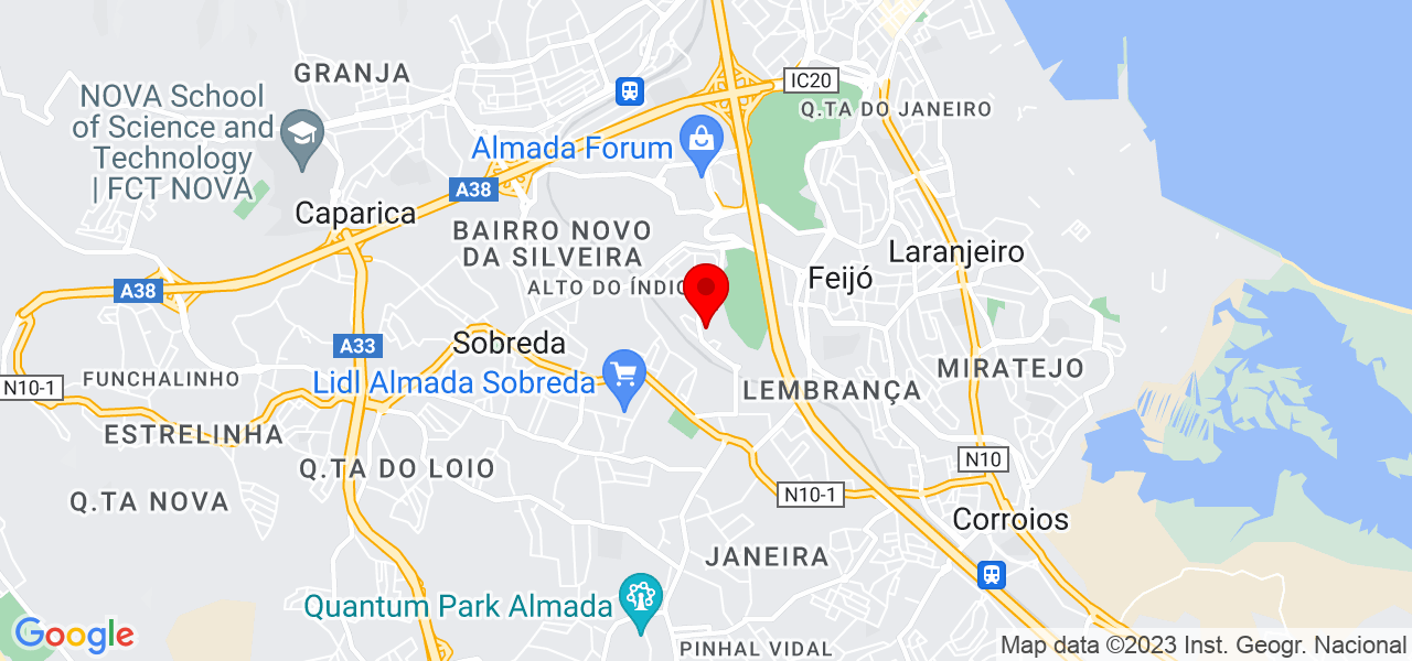 F&aacute;bio Batista - Setúbal - Almada - Mapa