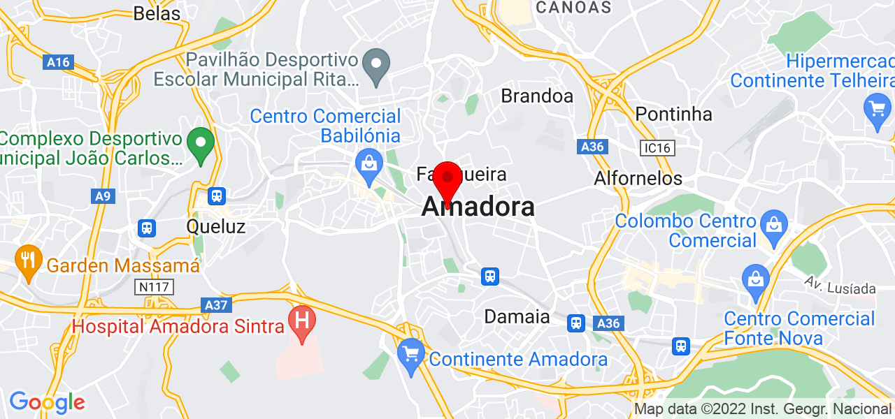 Adalberto Taconi - Lisboa - Amadora - Mapa