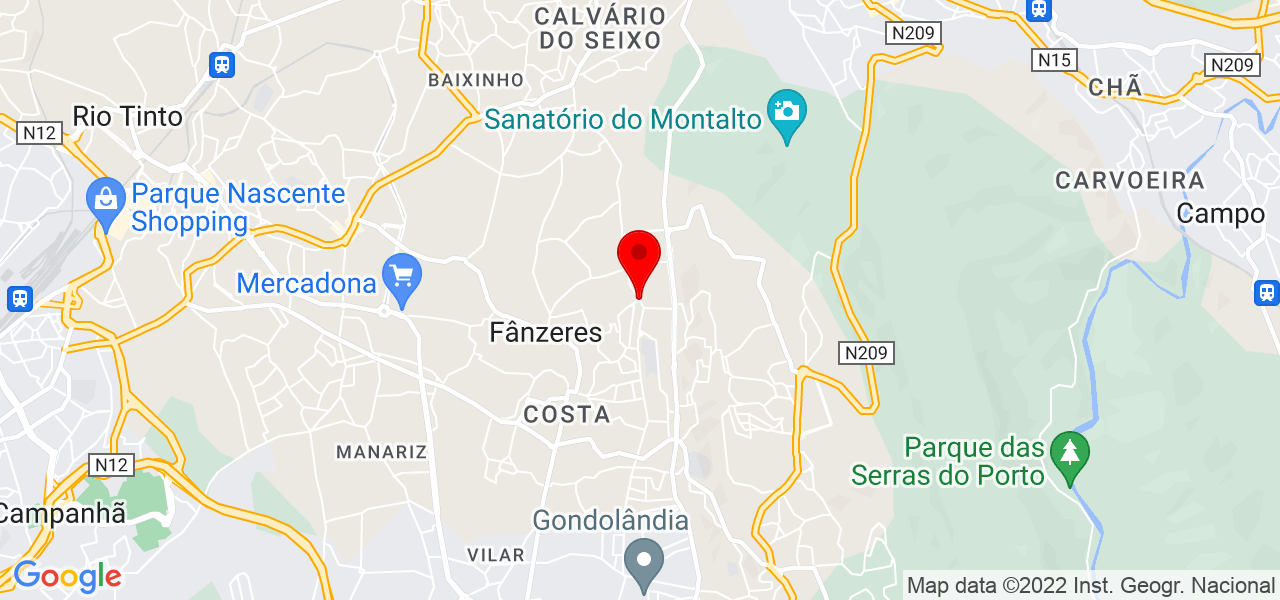 Andréa Santos - Porto - Gondomar - Karte