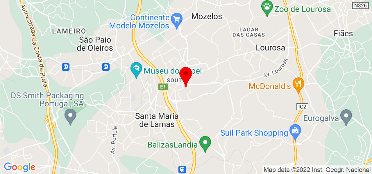 Mariya Malyuk - Aveiro - Santa Maria da Feira - Mapa