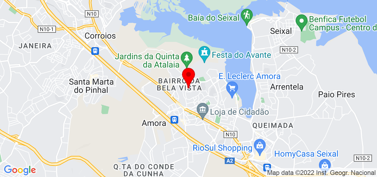 Jos&eacute; Frota - Setúbal - Seixal - Mapa